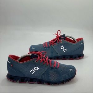 On Cloud Swiss Engineering Cloud X Blue Running Shoes Sneakers Women’s Sz 7.5